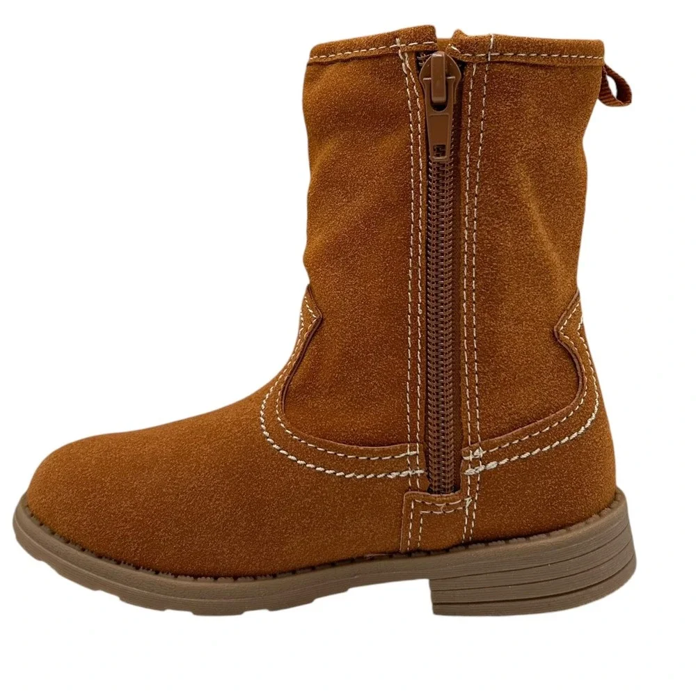 Carters‎ Little Girls Western Slouch Fashion Boots Size 12 Brown Mid Calf